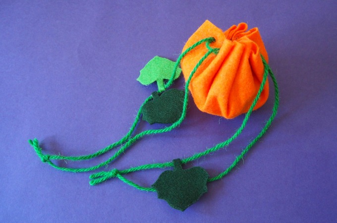 pumpkin treat pouch easy to make kids